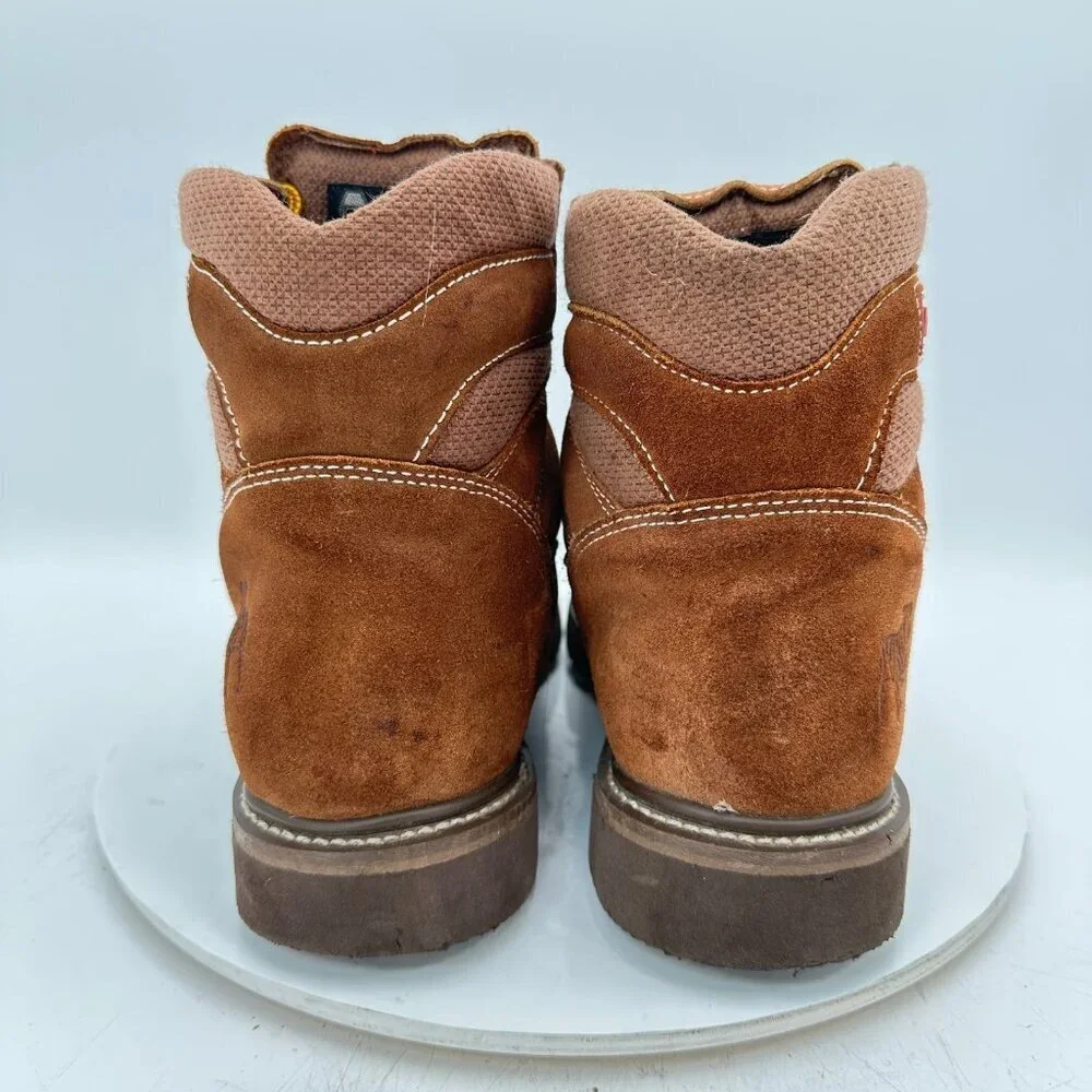 Mack Men Size 11 Brown Suede Leather Steel Toe Oil Resistant Work Boot